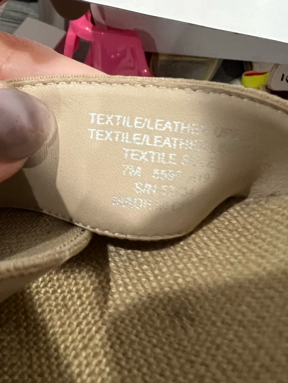 Tory Burch Frieda Platform Wedge Espadrille Beige Sandals Elastic Straps Size 7 - Picture 5 of 9
